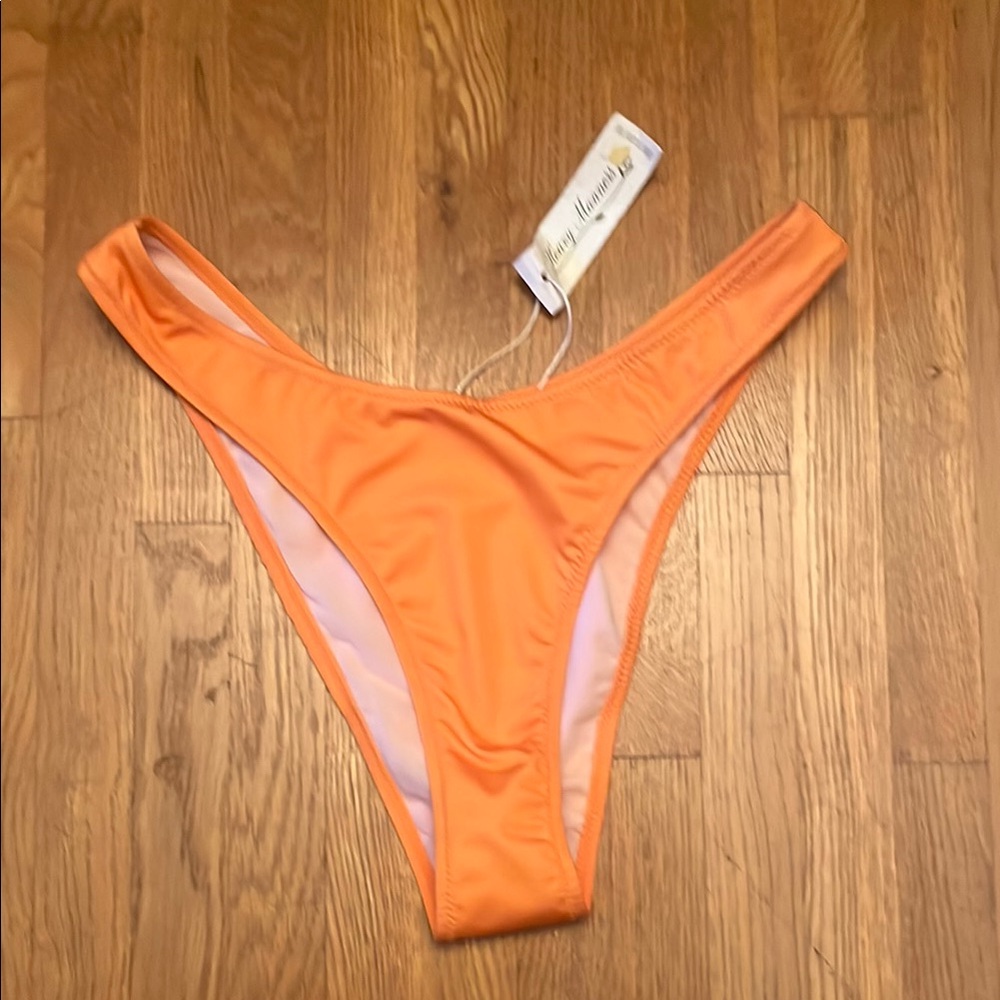 Heavy Manners Orange High-Cut Bikini Bottom